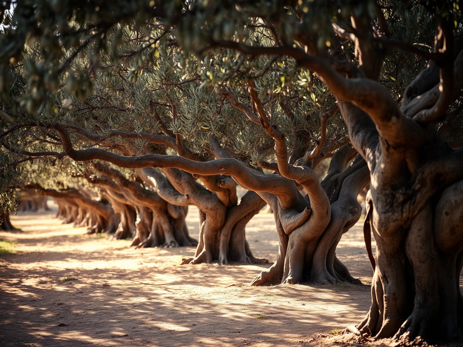 Ancient olive grove in Sardinia